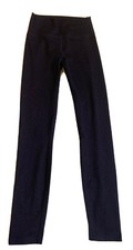 Zyia High Rise Leggings Womens Size 6-8 Heathered Navy Blue 26.5  Inseam