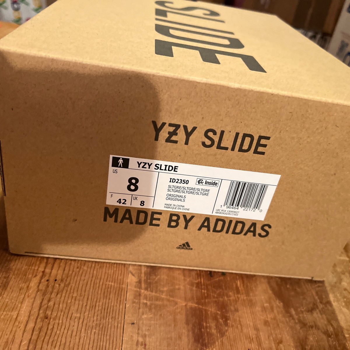 Authentic YZY Slide Box Adidas Sz 8 **Box Only Collectible