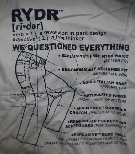 Pantalones de Senderismo Para Hombre KUHL RYDR Mountain Vintage Patina Dye Talla 36x32 - Imagen 6 de 12