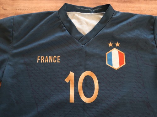 ✅Football shirt Mbappe #10 Soccer Jersey France National, Boy`s Size L - Picture 5 of 12