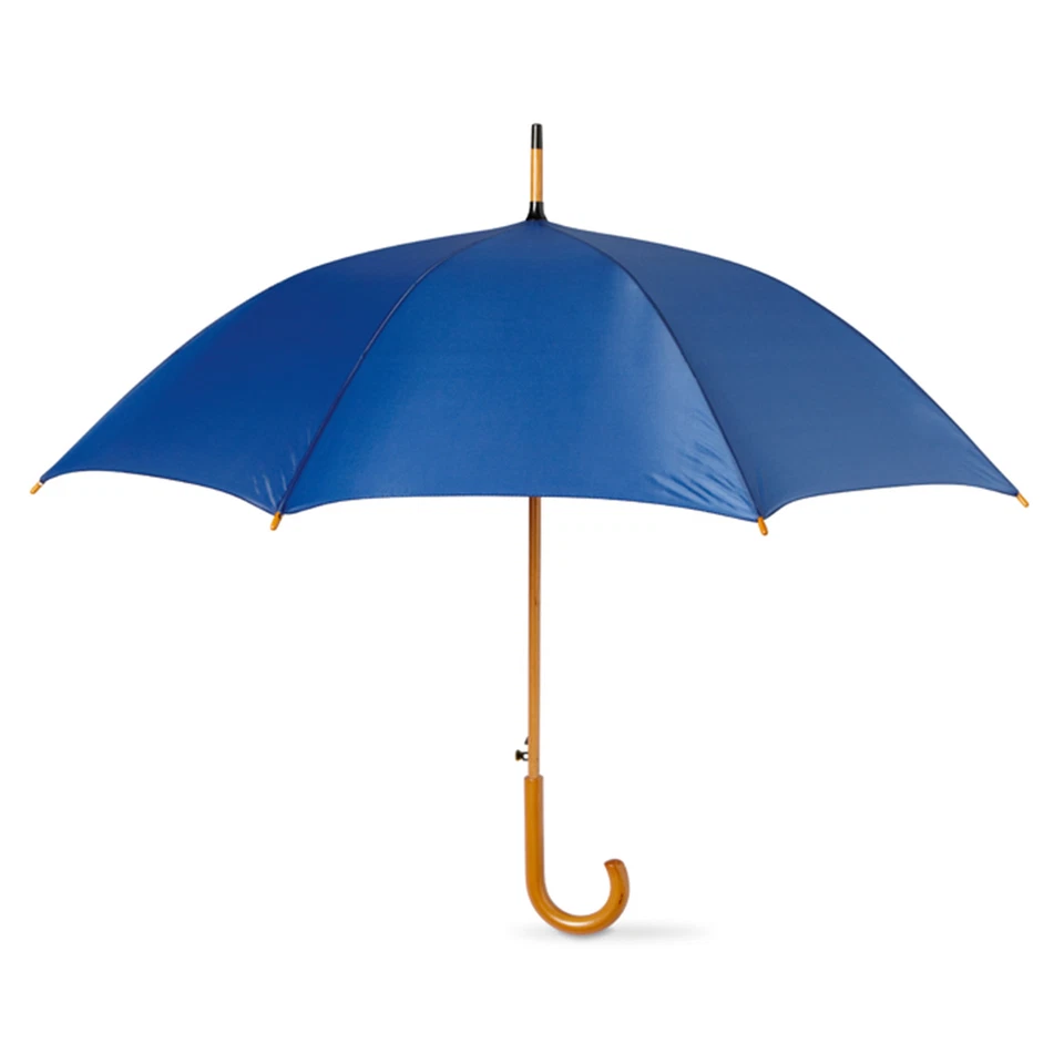 42" CLASSIC Umbrella - WOODEN Crook Handle AUTOMATIC Stick Brolly Walking Bride - Image 4 of 4