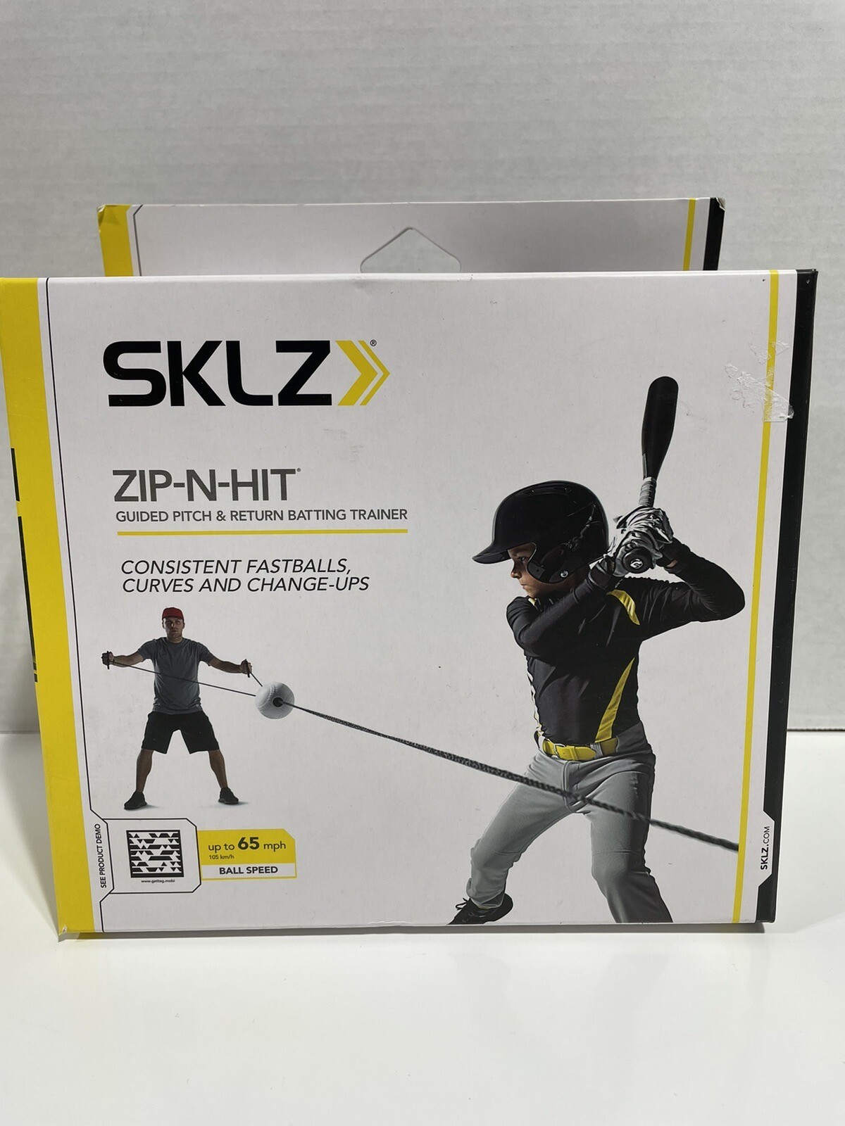 SKLZ ZIPNHIT Baseball Softball Guided Pitch & Return Batting Trainer