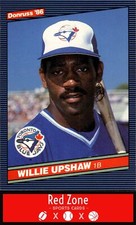 1986 Donruss - #195 Willie Upshaw NM Set Break.