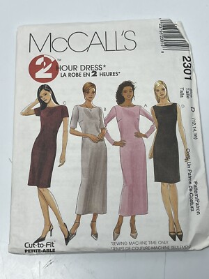 Dress Size 12-16 UNCUT Sewing Pattern McCalls m2301