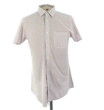 Mens Summer Shirt Short Sleeve Geo Printed Collared Pocket 1778 Debenhams S BNWT