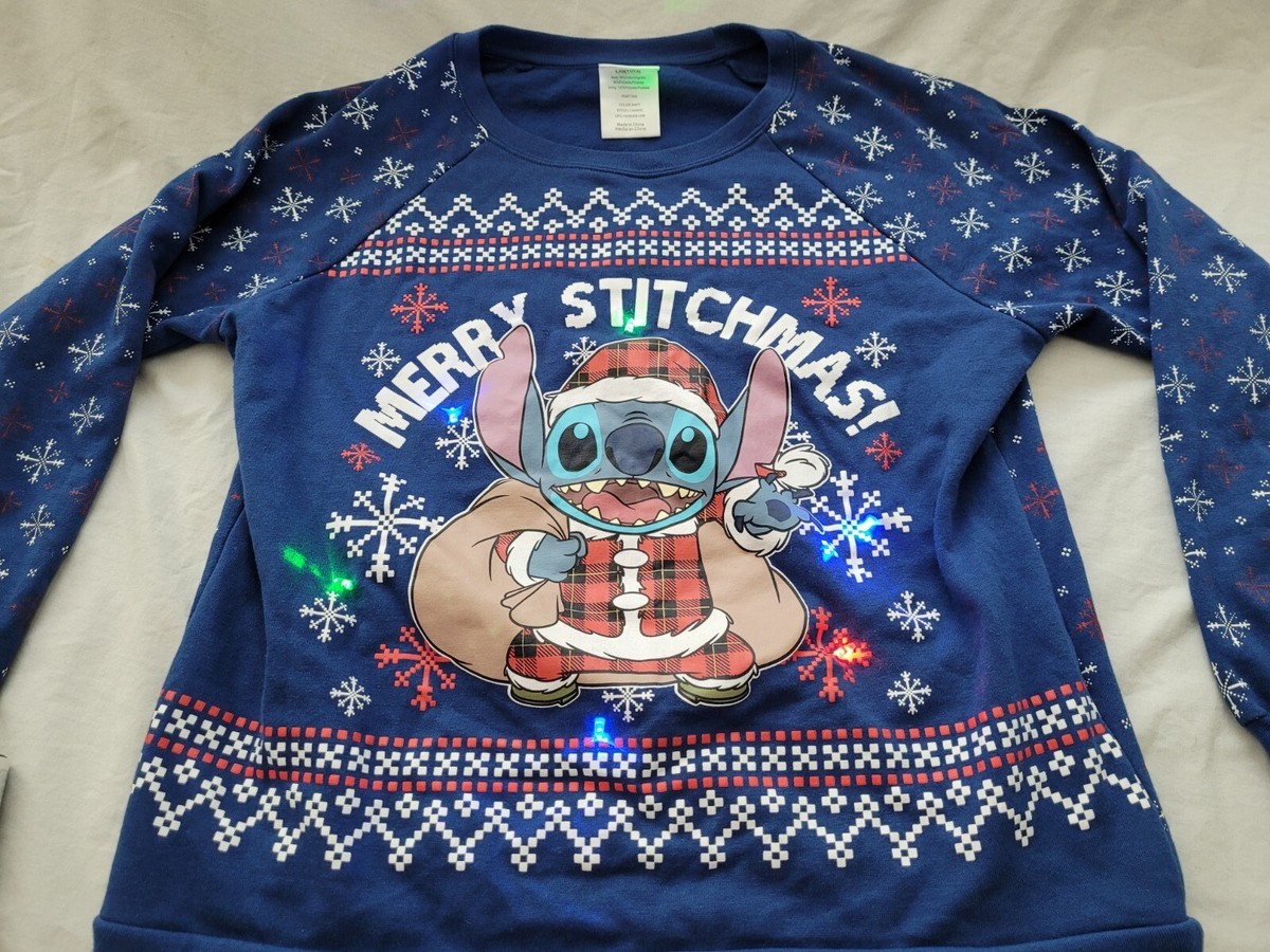 merry stitchmas light up sweater