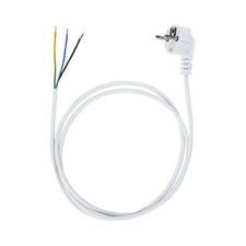 Anschlussleitung Zuleitung Stecker Netzkabel Stromkabel 3-polig  Weis