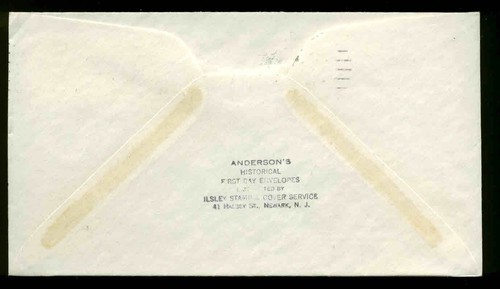 750a 3c SINGLE FROM SOUVENIR SHEET FDC ATLANTIC CITY, NJ PLANTY #P24 ANDERSON - Picture 2 of 2