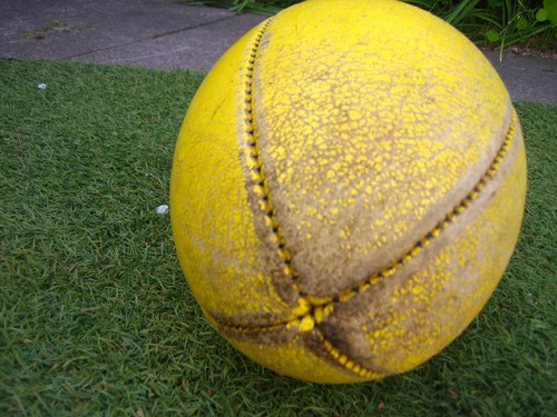 Sherrin Football Leather AFL Size 5 Adult Yellow - Picture 6 of 8