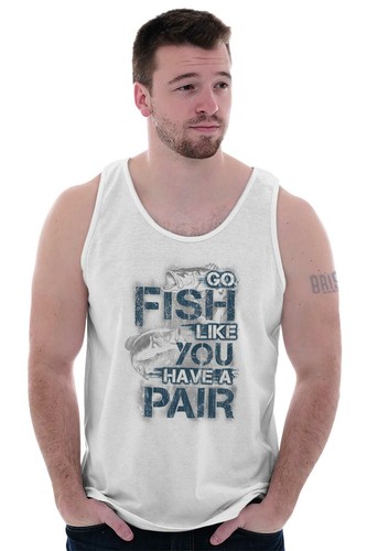 Fish Like You Have A Pair Fishing Funny Gift Mens Tank Tops Sleeveless Shirt Tee - 第 5/9 張圖片