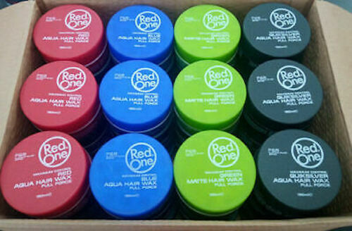 RED ONE Aqua Hair gel WAX | Full Force Maximum Control | FULL BOX - Mix n Match - Picture 1 of 2