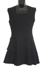 ATSURO TAYAMA France Women's Flare Dress Black Size 38 US 6