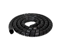 16' of 1" I.D. BLACK SPIRAL WRAP FOR LIGHT CORD/AIR LINE BUNDLES AND OTHER HOSES