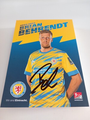Signierte AK Brian Behrendt Eintracht Braunschweig NEU 