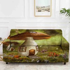 Fried Egg Mushroom Stretch Sofa Cover Lounge Couch Slipcover Recliner Protector