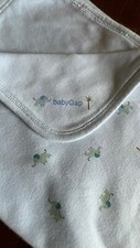 Baby Gap Vintage Elephant Blanket Blue Infant 2000 Rare  HTF Cotton Reversible
