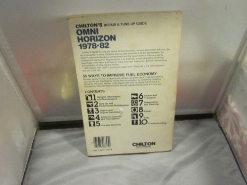 CHILTON'S Repair Manual & Tune Up Omni Horizon 1978 - 82 Maintenance 6845 - Imagen 2 de 2