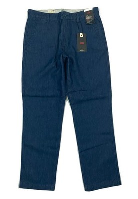 $89.50 LEVIS XX CHINO BIG E AUTHENTIC RELAXED STRAIGHT BLUE TWILL