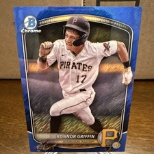 Konnor Griffin 2025 Bowman Chrome #BCP-86 Blue Shimmer Refractor Prospects /150