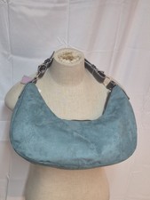 Lola Aqua Suede Hobo Bag NWT Made In USA