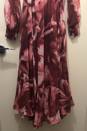 Forever New Elizabeth Long Sleeve Midi Dress Size 8 Maroon NWT Instore RRP$179 - Picture 17 of 24