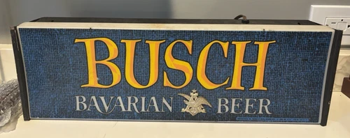 VTG Busch Bavarian Beer Sign | Not LIghting Up | Great for Man Cave / Home Bar