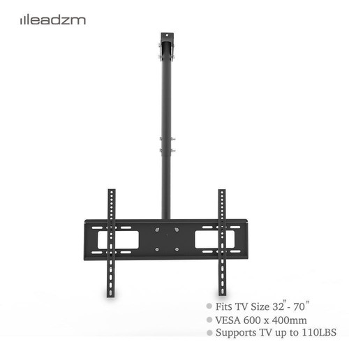 Ceiling TV Wall Mounted Bracket for 32 37 40 43 47 50 55 60 65" LCD LED Tilt 15°