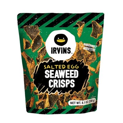 IRVINS Salted Egg Seaweed Crisps, 8.1 oz