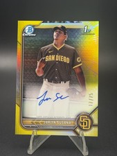 Jarlin Susana Bowman Chrome 2022 Yellow Refractor /75 Auto