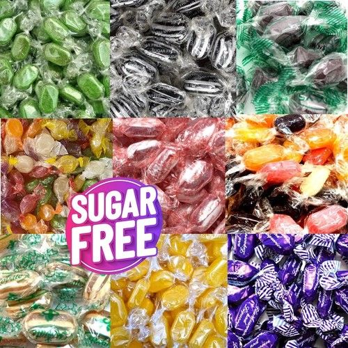 ZUCKERFREI Mix Hartgekochte Süßigkeiten PICK n MIX SORTIERT VERPACKT Diabetiker Retro Beutel - Bild 3 von 3
