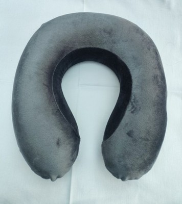 Lidl Memory Foam Reise Nackenkissen mit waschbarem Kunstlederbezug