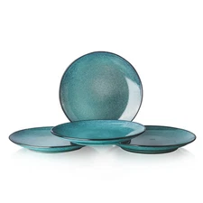 Dessert, Salad Plates 8 Inch, Porcelain Serving Dishes for Appetizers, Snacks...