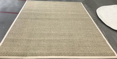 NATURAL IVORY 8'-0'' x 10'-0'' Binding Stain Rug Reduced Price 1172682459 NF114J-8