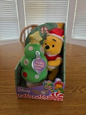Disney Winnie The Pooh Plush Christmas Tree Singing Lights Up