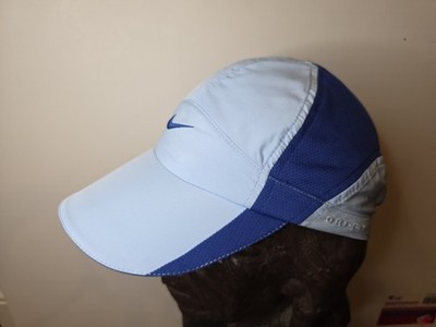 VTG NIKE two tone blue panel hat Tailwind Dri Fit running cycling tennis cap