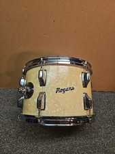Vintage Rogers Power Tone White Marine 12x8 Tom Drum Fullerton 