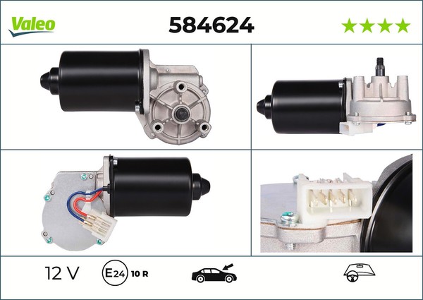 Wischermotor Valeo 584624 12V FüR VW Polo 3 Classic 6V2 6N1 Variant 6V5 Lupo 1 2-image