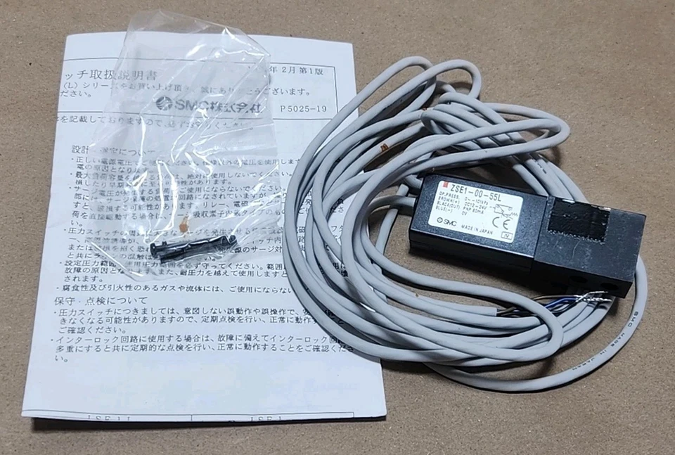 *NEW* SMC ZSE1-00-55L Compact Pressure Switch Vacuum Switch 12-24Vdc + Warranty! - Image 3 of 4