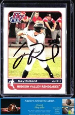2012 Grandstand Hudson Valley Renegades *Joey Rickard **Card #** AUTO (RC)