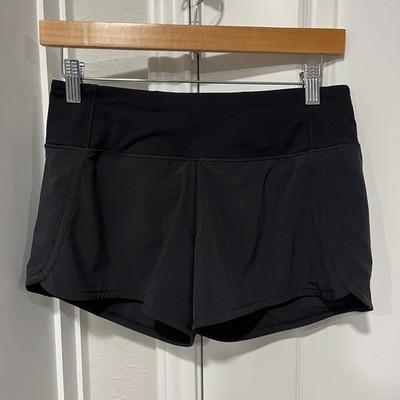 Lululemon Shorts Womens 4 x 4'' Black Run Times Athletic Lined W7AK0S Gym Running