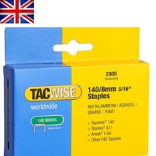 V-Shaped 8mm Galvanised Staples Pack of 2000 - Perfect for Upholstery 0.0050 per staple