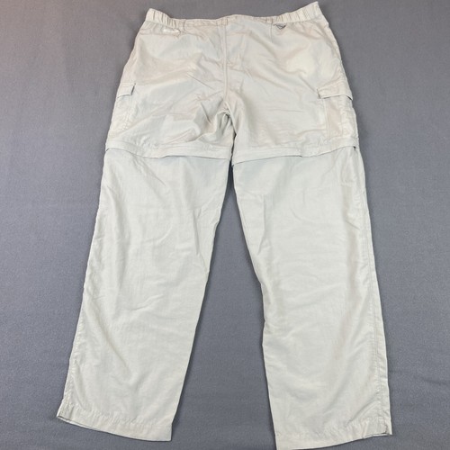 Columbia Pants Womens XL Beige PFG Convertible Nylon Fishing Hiking Shorts - Picture 9 of 11