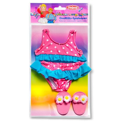 Heless Puppenbikini mit Hausschuhen, 28-35 cm