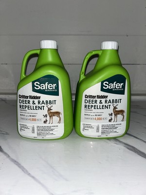 Lot Of 2 Safer Critter Ridder Deer Rabbit Repellent Concentrate 32oz