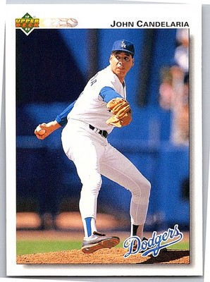 1992 Upper Deck #482 John Candelaria Factory Set Gold Hologram