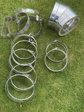 Stainless steel twin wall flue, log burner  wood burning chimney 