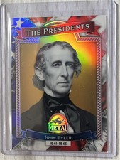 2026 Leaf Metal Presidents  Day JOHN TYLER TP-10 Gold Parallel 1/1.