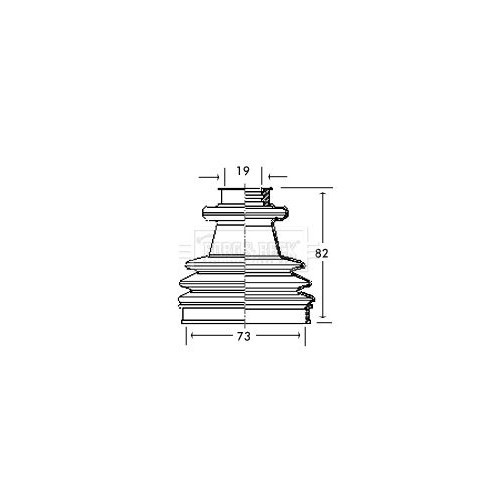BORG & BECK Bellow Kit, drive shaft BCB2151