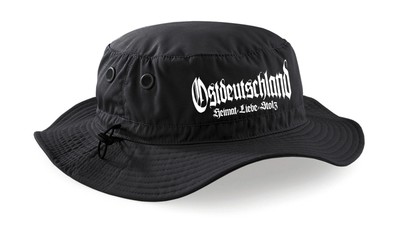 Ostdeutschland Cargo Bucket Hat Angler Hut Kult Ossi Ostalgie Safari UV-Schutz