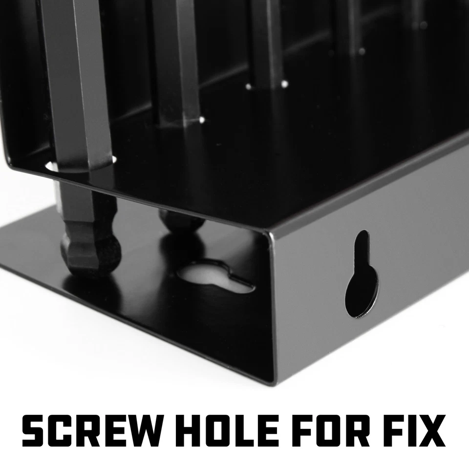 Powerbuilt 10 Pc. SAE T-Handle Hex Key Set W/Storage Rack, 3/32" to 3/8" -940201 - Image 4 of 4